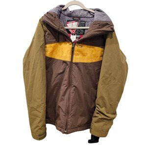 Oakley Hydro Fuel 4 Technical Mens Jacket Coat Size M Vintage 2006 Brown Yellow
